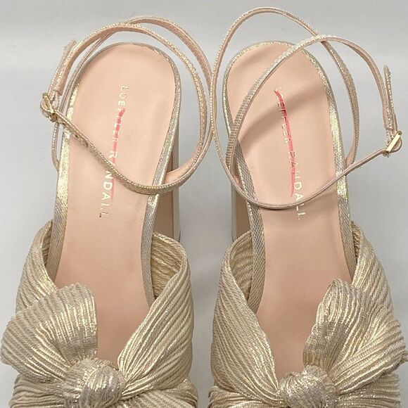 Loeffler Randall Natalia Pleated Platform Sandals size 8 - Picture 10 of 13